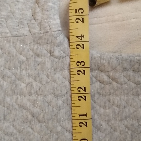 TALBOTS Quilted Jacquard Pullover - Lurex XLp - Picture 10 of 13